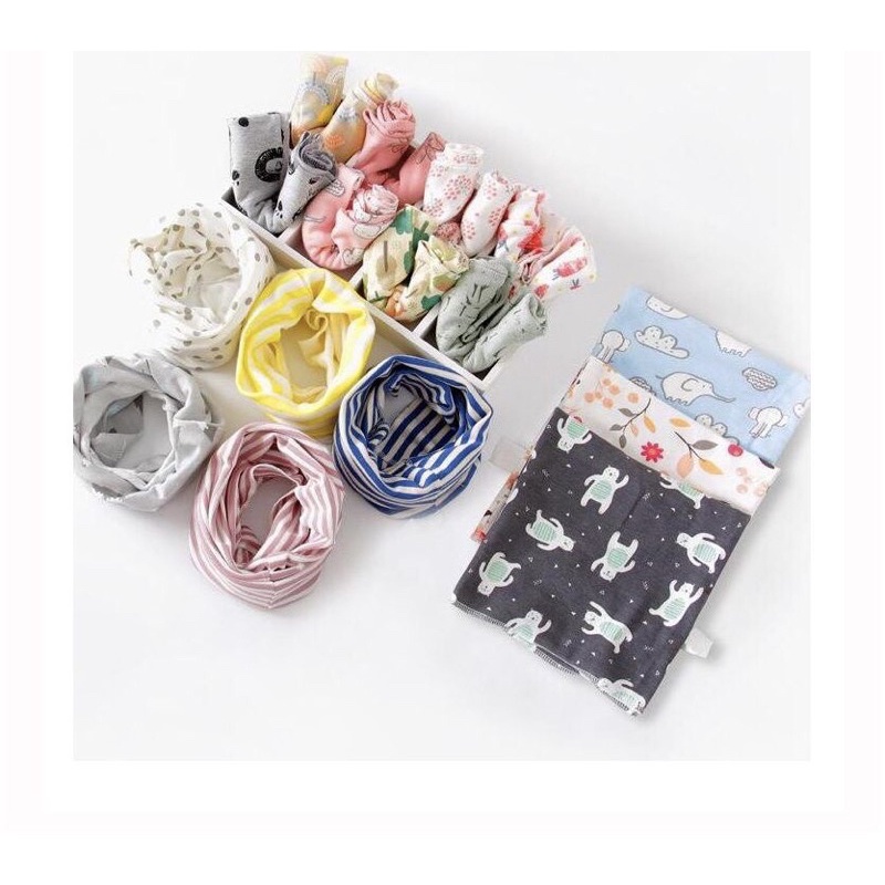 Set 5 khăn ống cotton hàn quốc siêu đẹp cho bé