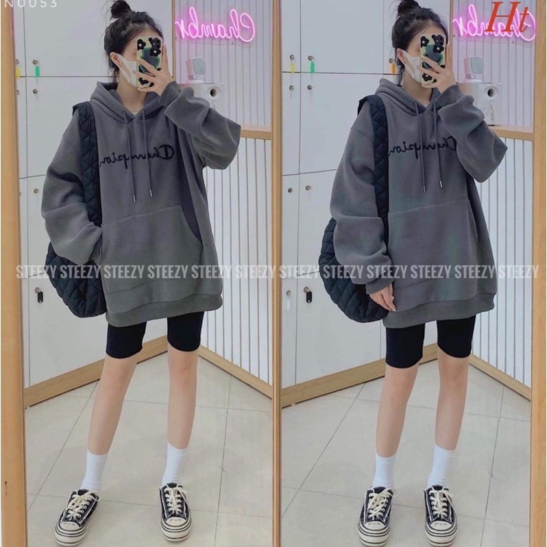 Áo hoodie Champi 2 chất H2A978