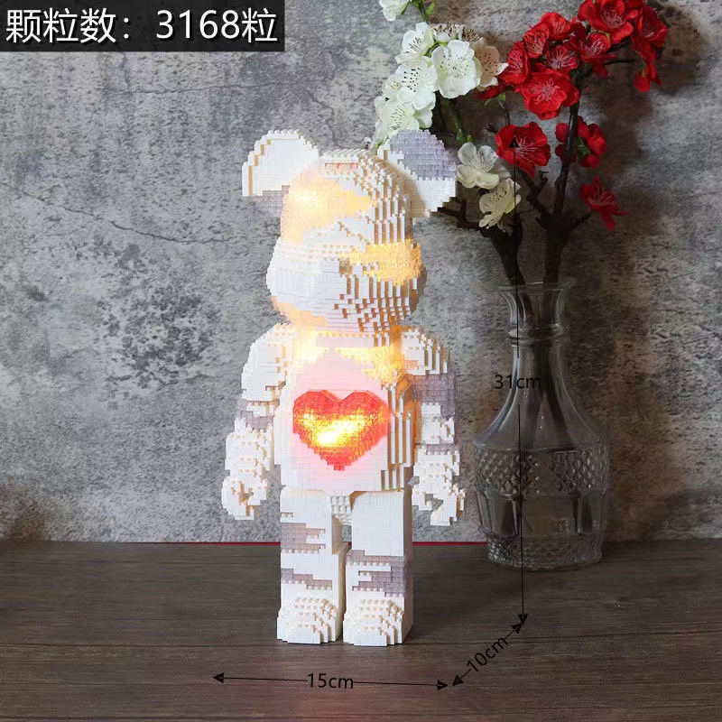Đồ Chơi Lắp Ráp Hình Chú Gấu Đáng Yêu Cho Bé