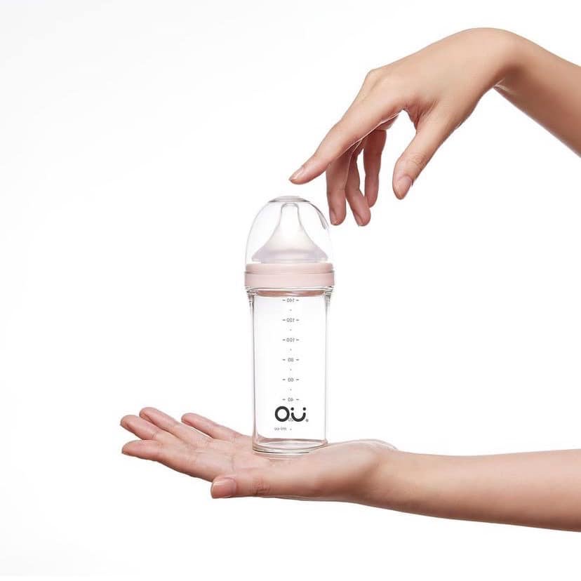 Bình sữa cho bé OU:WISH PPSU 140ml, bình sữa trong suốt cho bé sơ sinh - Tôm bebee TB041