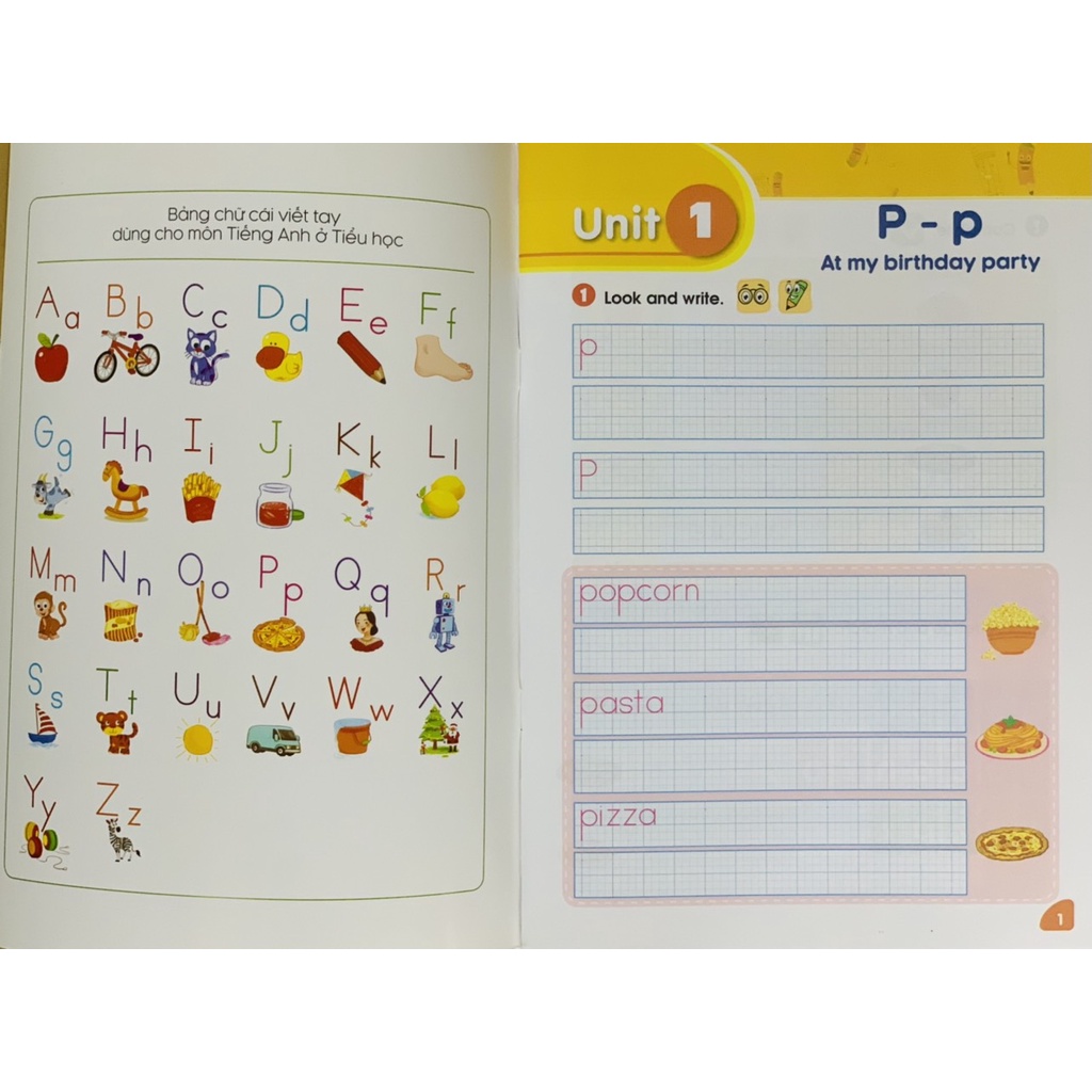 Sách - Vở tập viết Tiếng Anh lớp 2
