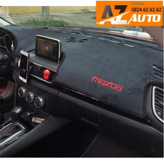 Thảm Taplo trên xe hơi, nhung lông cừu của Mazda 3 2019 - 2024,chống nóng, chống trượt