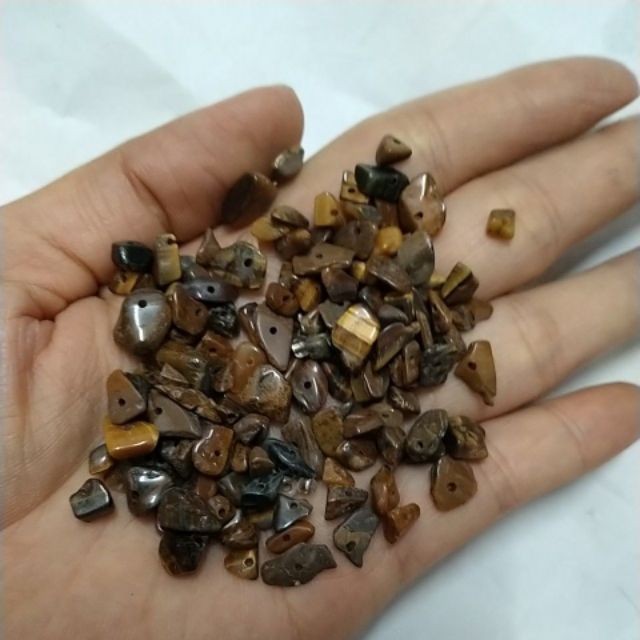 10gam đá vụn nâu mắt hổ