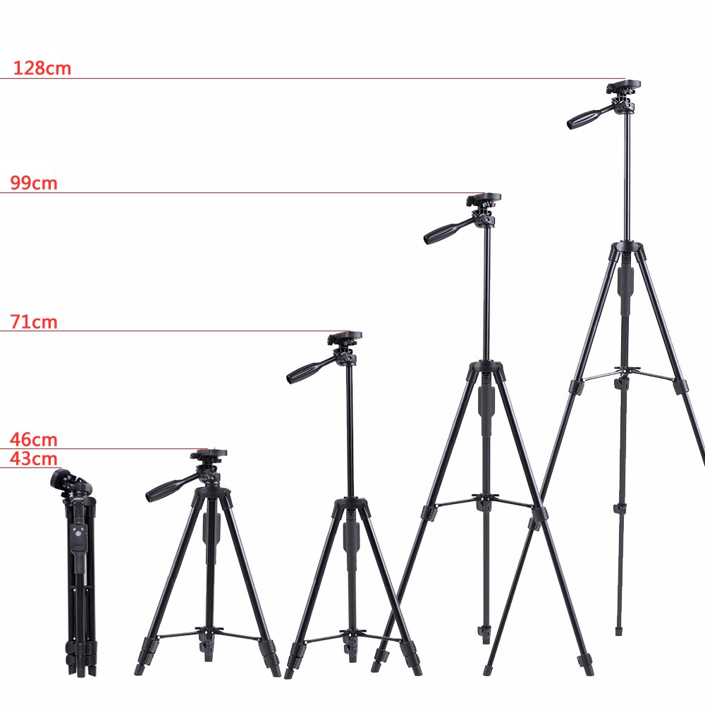 Chân đế/ Tripod điện thoại và máy ảnh Selfiecom TTX 6218 - Phụ kiện đỡ điện thoại, máy ảnh kèm remote và kẹp điện thoại