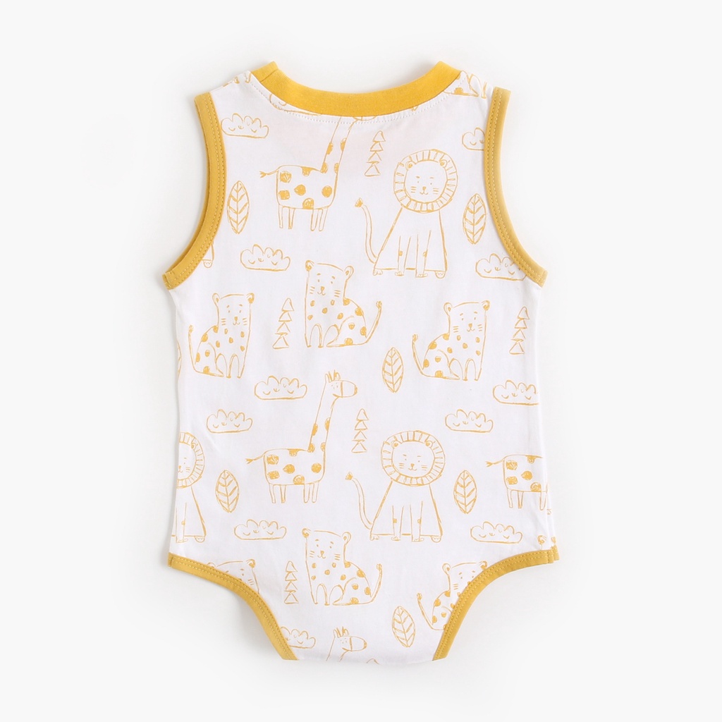 Áo liền quần Sanlutoz họa tiết phim hoạt hình con vật mùa hè cho trẻ em