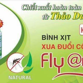 Xịt muỗi thảo dược fly @way lọ 100 ml