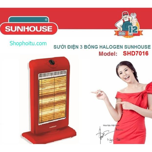 Quạt sưởi Đèn sưởi 3 Bóng Sunhouse SHD7016 1200W