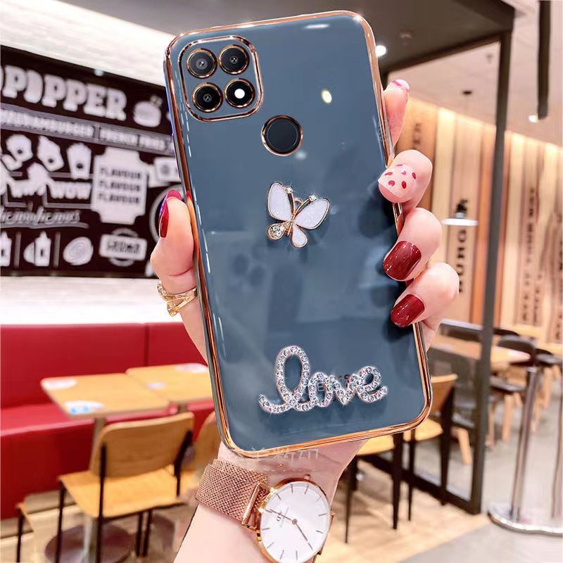 Ốp Điện Thoại Mạ Điện Cho OPPO A5 A3S A12E A15 A15S A7 A5S A12 A59 A79 F5 A31 2020 A83 A92 A52 A9 2020 A5 2020 A55 4G