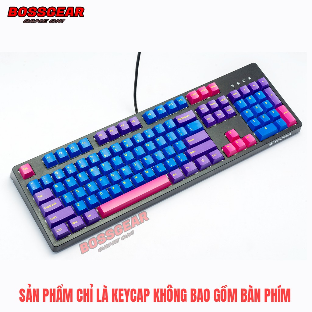 Bộ Keycaps EDRA EKC7103 – IRIS 166 Nút ( PBT Double-Shot )