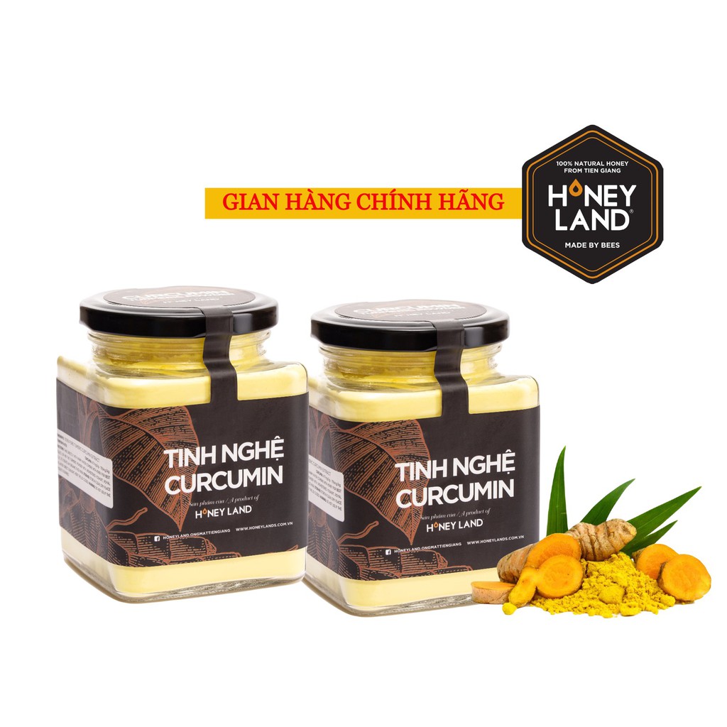 Bộ 2 hũ Tinh Nghệ Curcumin HONEYLAND 200g