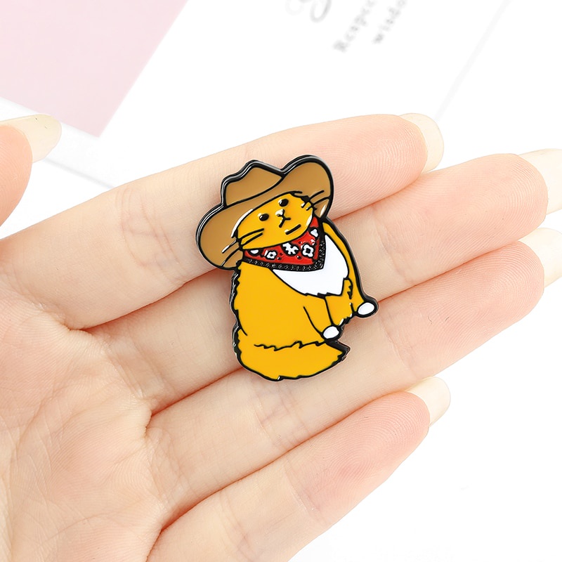 Ghim cài áo mèo hoạt hình dễ thương
