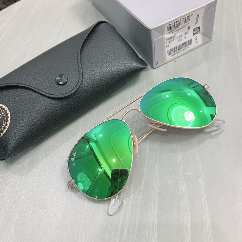 Kinh Mát RayBan Aviator RB3025 112/19 (58-14-135) Màu mắt Xanh Green chống chói