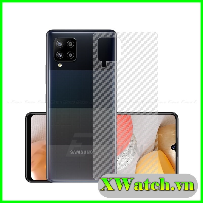 Miếng Dán Lưng Cacbon Samsung Galaxy A32 4G 5G A52 A72 A12 A02S chống bám vân tay