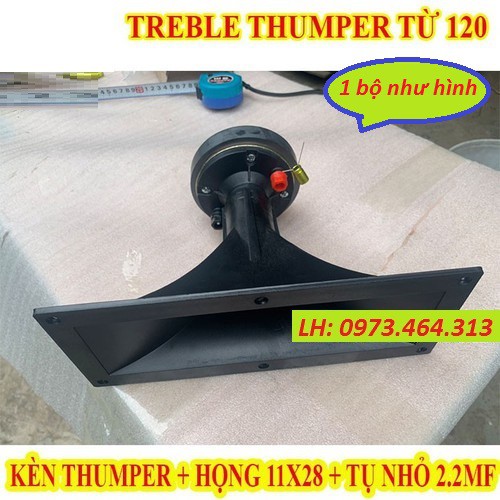 LOA TREBLE KÈN THUMPER CHÍNH HÃNG NHẬP KHẨU + TỤ 2.2MF + HỌNG 11x28