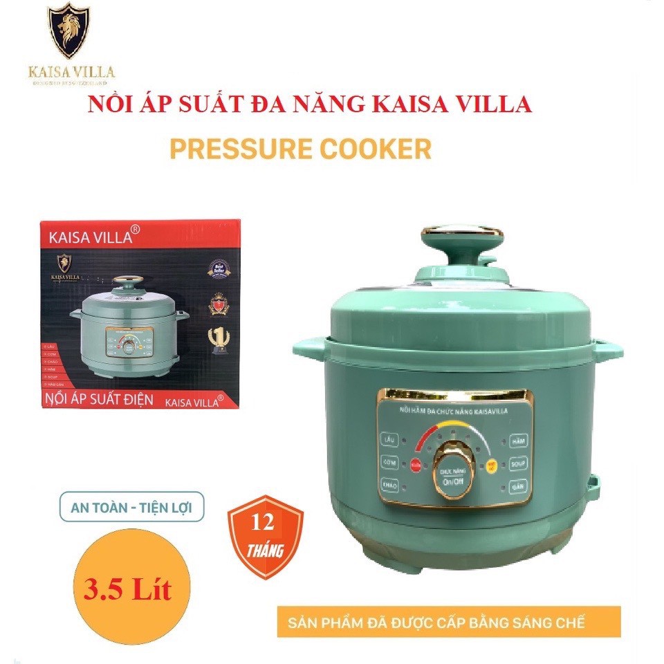 NỒI ÁP SUẤT/ NỒI HẦM CHÁO/ NINH XƯƠNG/ NẤU CƠM KAISA VILLA 3.5L KV-9031