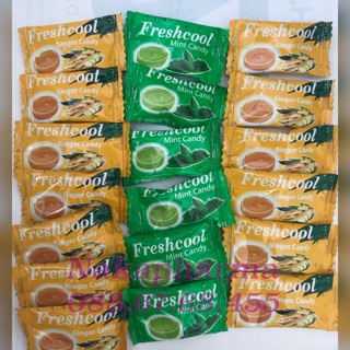 ✅ Combo 10 viên kẹo Freshcool vị bạc hà và vị gừng