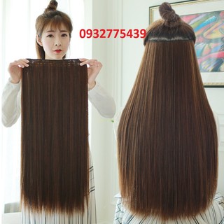 Tóc giả kẹp thẳng tơ nhật S82