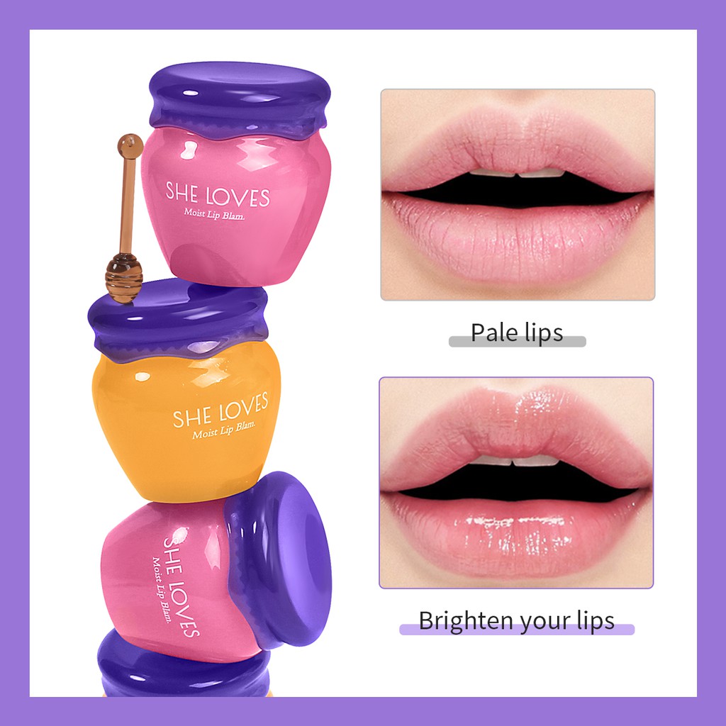 Sheloves Moisturizing Honey Lip balm lip mask lipstick base color changing lip balm moisturizing anti-chapped lip Balm
