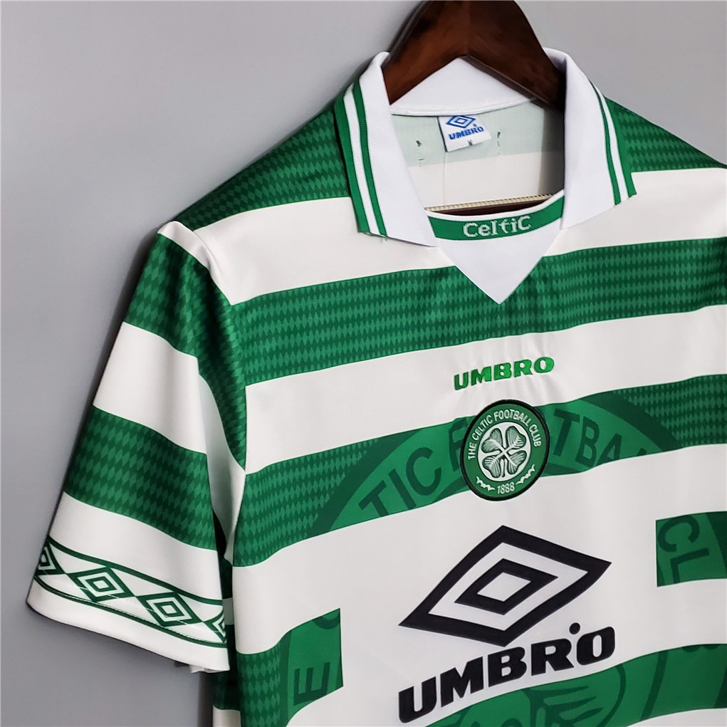 Áo Bóng Đá Đội Tuyển Celtic 98-99 Phong Cách Retro