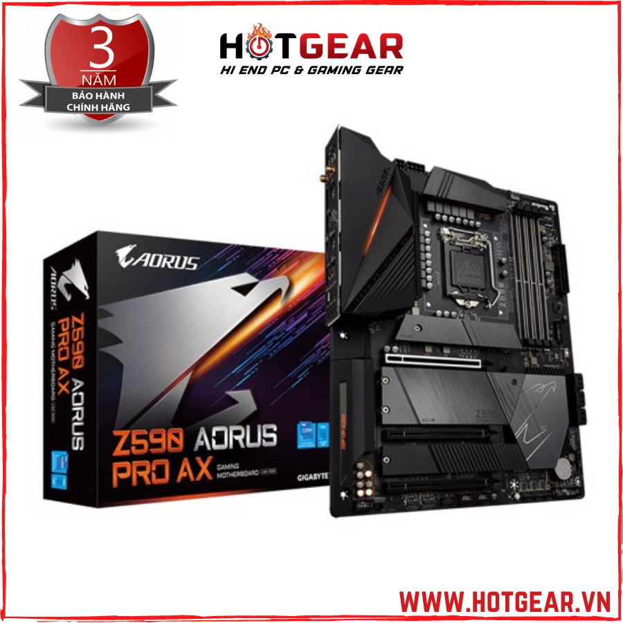 Bo mạch chủ Mainboard GIGABYTE Z590 AORUS PRO AX hàng chính hãng bảo hành 36T