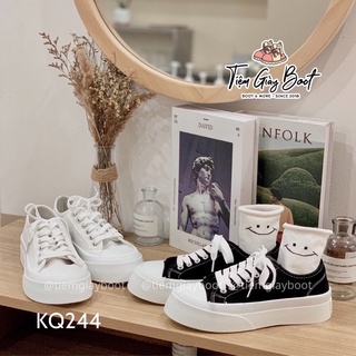 Giày sneaker tone màu đơn giản kq244 dễ phối đồ, giày thể thao học sinh nam nữ - tiệm giày boot