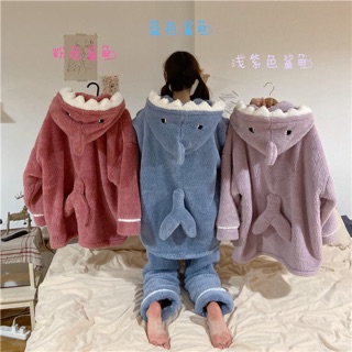 {Hàng order+ ảnh thật cuối} Quần áo ngủ mùa đông phong cách Hàn Quốc
