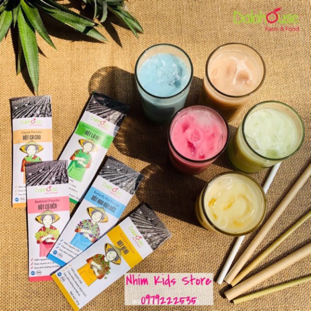 Dalathouse - Bột rau củ ăn dặm/ tạo màu bánh, bún, mỳ cho bé (gói 10 gam)