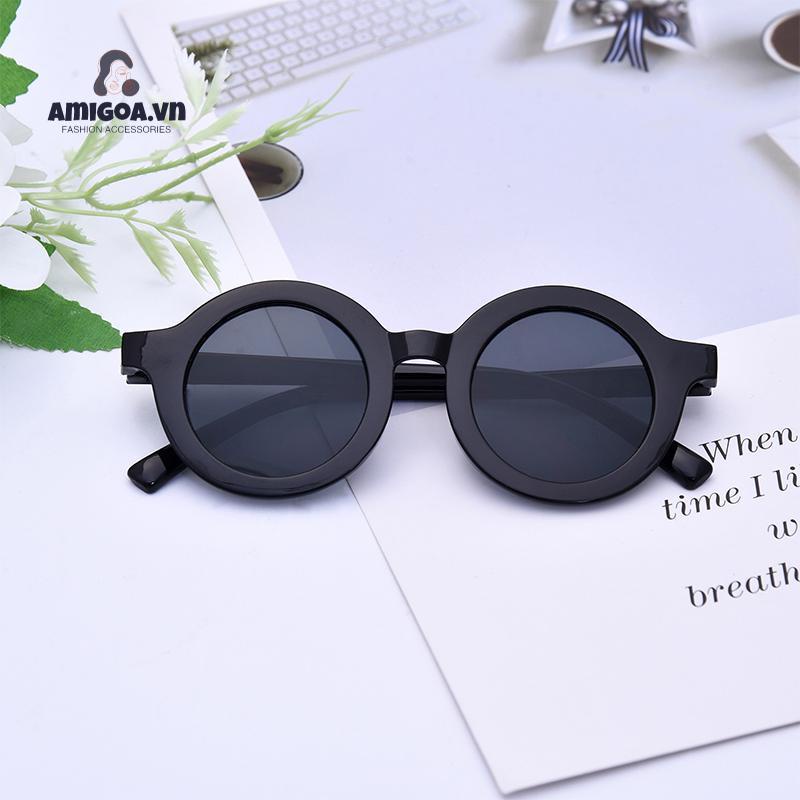 Kính Mát Gọng Tròn Phong Cách Cổ Điển Thời Trang Cho Bé