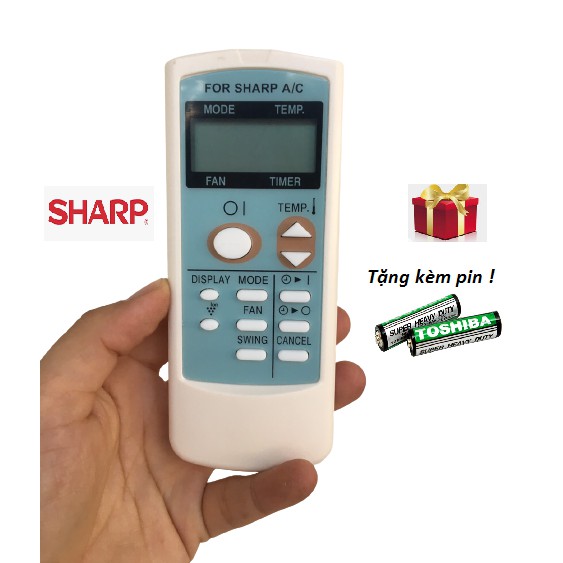 Remote Điều khiển điều hoà Sharp mặt xanh