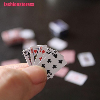 Bộ bài poker mini đáng yêu cho nhà búp bê tỉ lệ 1:12