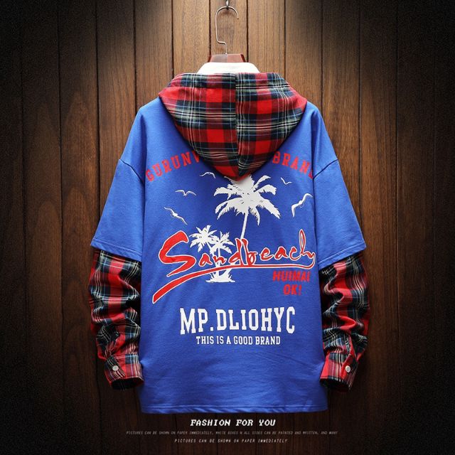 Áo khoác hoodie nam tay dài phong cách hiphop