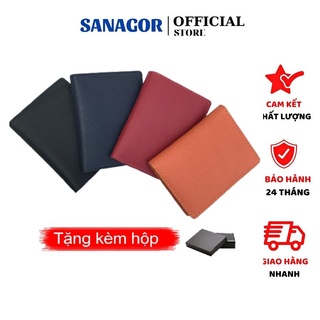 Ví Mini Cầm Tay Nam Nữ Da Bò Thật Thời Trang Công Sở - Đựng Thẻ Tiện Dụng Chính Hãng Sanagor | VD02