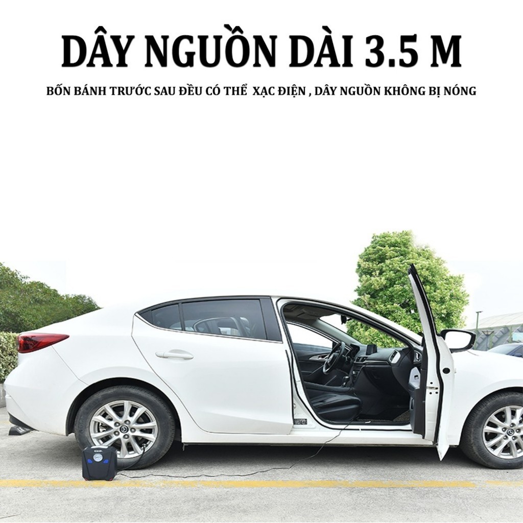 Bơm Lốp Ô Tô Điện Tử AIKESI Tự Ngắt - Kèm Đèn Pin Siêu Sáng | BigBuy360 - bigbuy360.vn