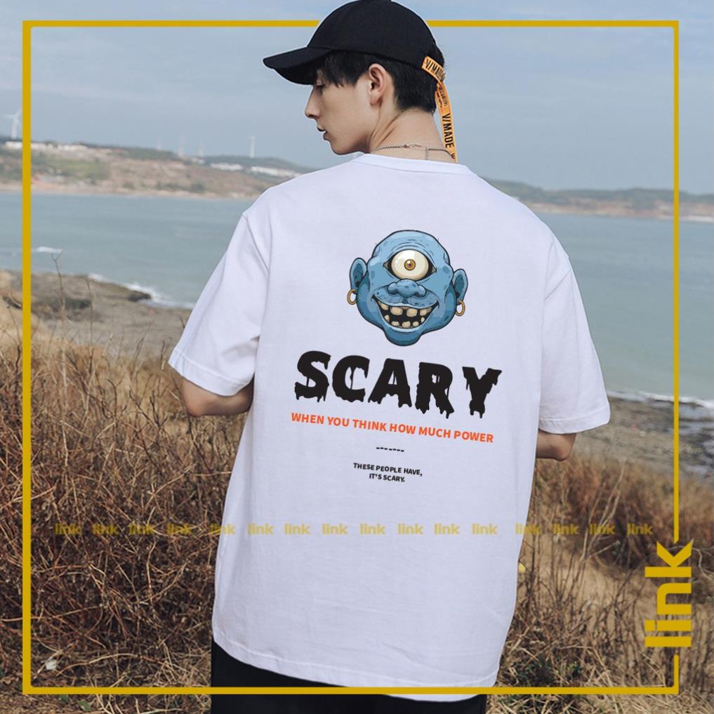 Áo tay lỡ unisex SCARY độc lạ kiểu dáng mới