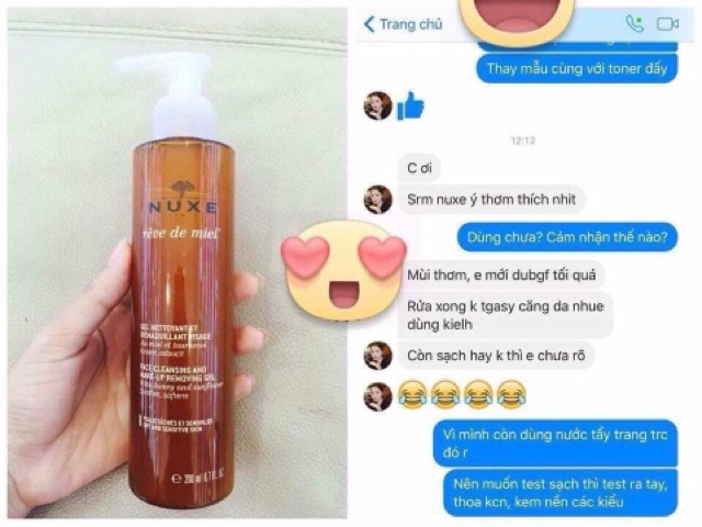 Sữa rửa mặt Nuxe
