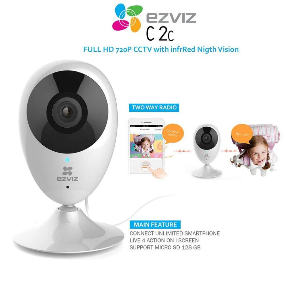 Camera 1M 2M IP Wifi Ezviz C2C 720P 1080P (Ezviz Mini O CS-CV206) BH 24 Tháng | BigBuy360 - bigbuy360.vn