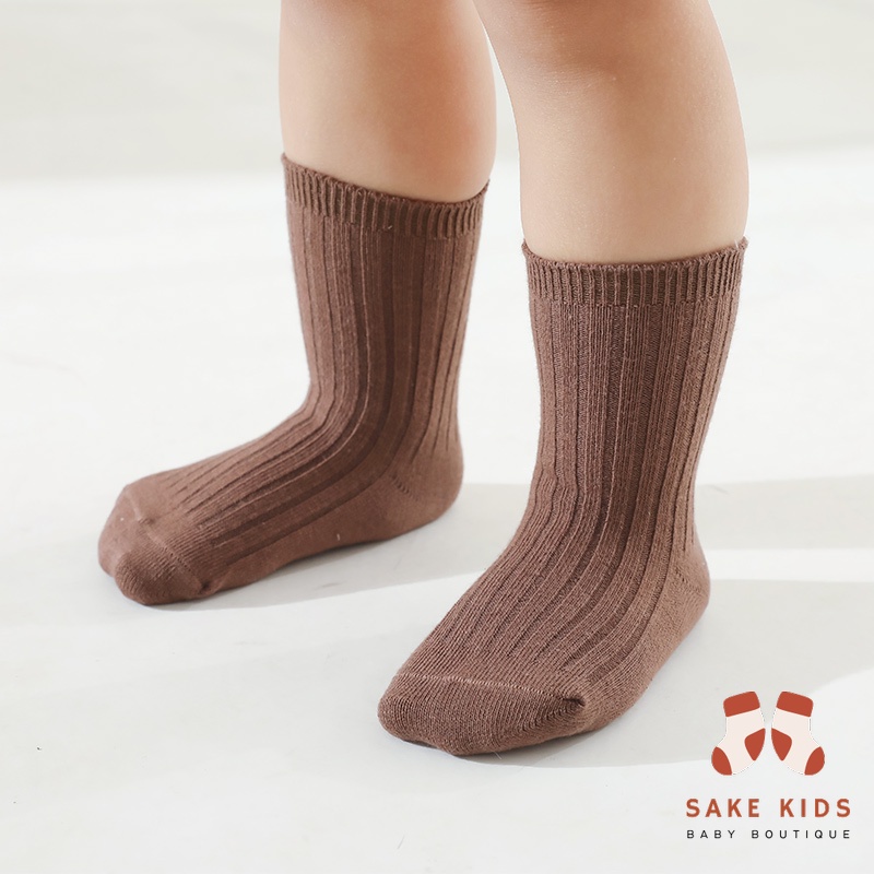 Set 5 tất cho bé - Tất vớ trơn chính hãng Nemo Baby chất len tăm mịn chống trơn trượt tốt kiểu dáng Hàn Quốc SET5T