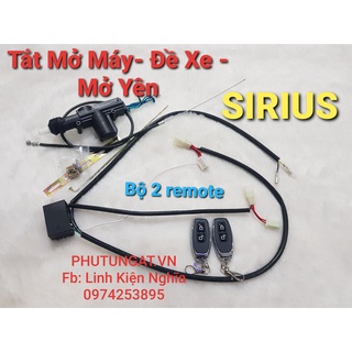 Bộ Tắt Mở Máy Đề Từ Xa và Mở Yên Mở cốp Từ Xa Trên Remote công nghệ xe hơi áp dụng lên xe máy Sirius