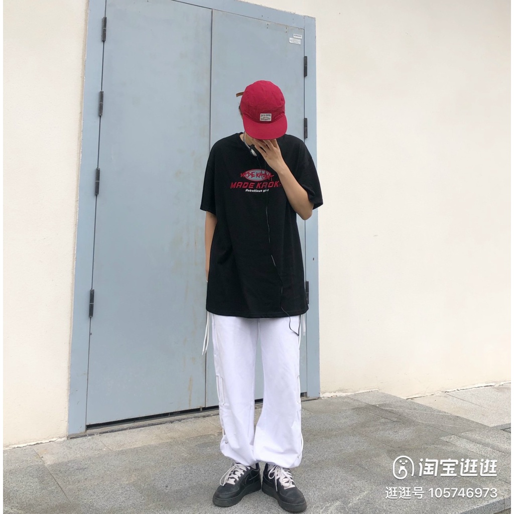 Áo thun đôi chữ đỏ RUBY Chất cotton 4 chiều co dãn tốt nam nữ mặc được, 2 kiểu croptop và from thụng