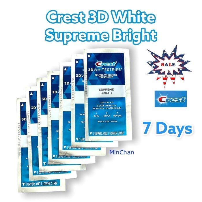 Dán trắng răng Crest 3D White đủ loại