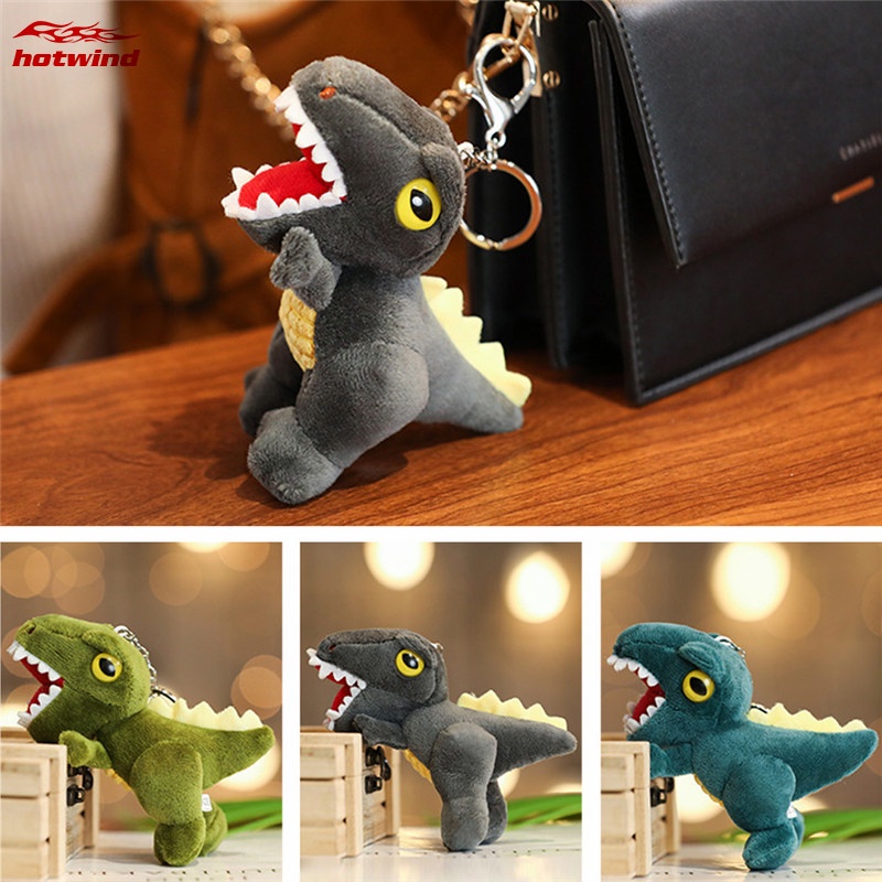 Móc khóa khủng long nhồi bông dễ thương cỡ nhỏ 14cm