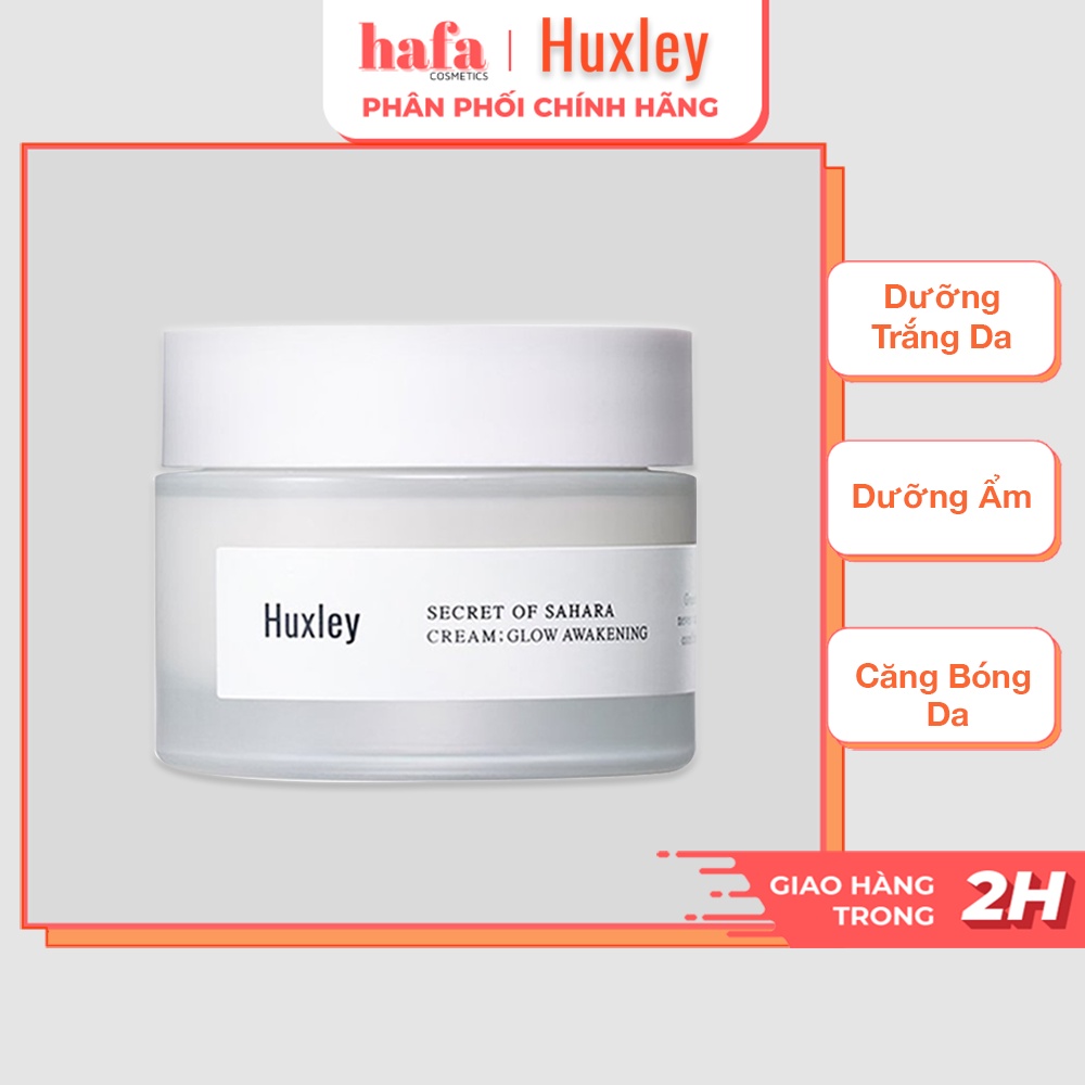 Kem dưỡng ẩm, trắng sáng da, giảm thâm nám Huxley Cream; Glow Awakening 50ml _ Huxley Chính Hãng