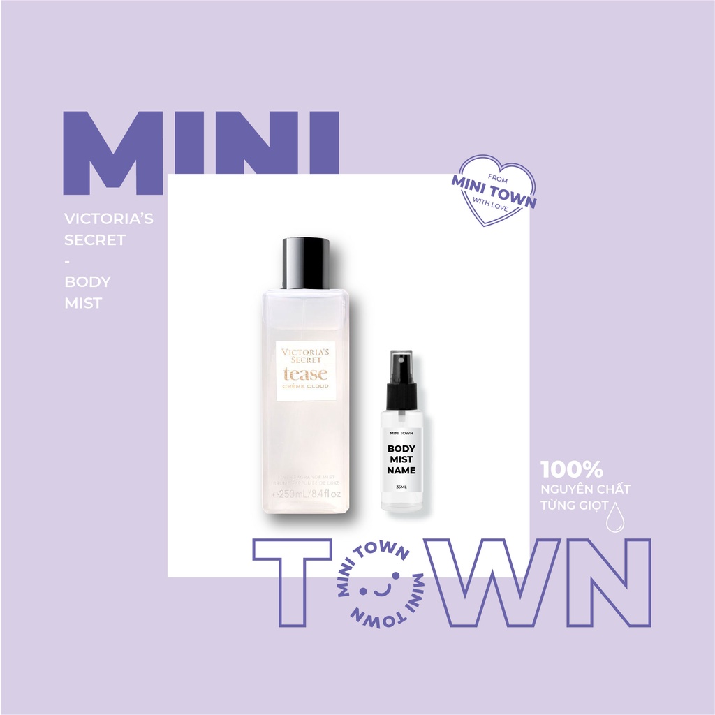 TEASE CRÈME CLOUD - Xịt Thơm Lưu Hương Toàn Thân Victoria's Secret Fragrance Mist