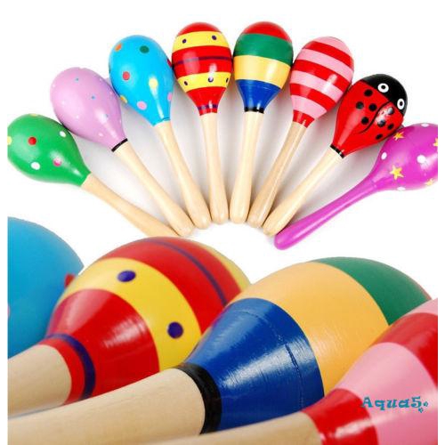 Lục Lạc Gỗ Nhiều Màu Sắc Cho Bé