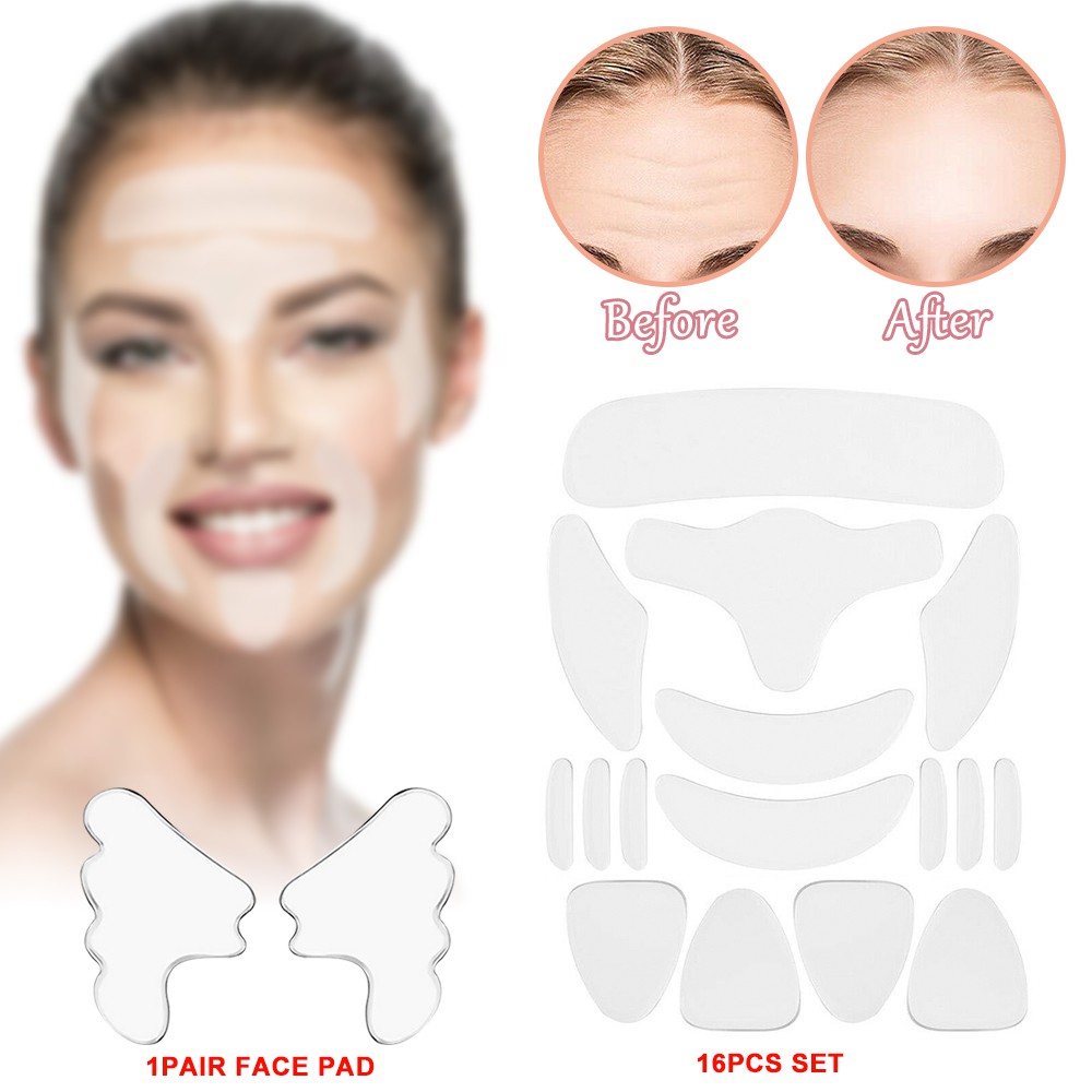 [Hàng mới về] Bộ/cặp miếng dán silicon chống nếp nhăn mặt/vùng cổ/vùng ngực hiệu quả có thể tái sử dụng | BigBuy360 - bigbuy360.vn