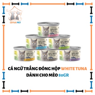 White Tuna - Cá ngừ trắng nguyên miếng đóng hộp MeoWow cho mèo - 80gr