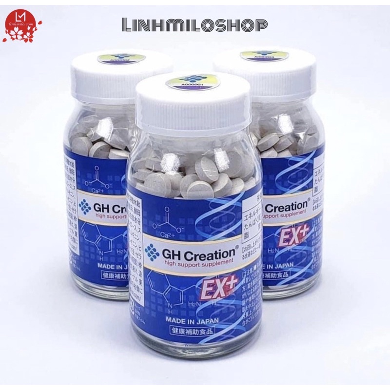 Hàng Nhật nội địa_Viên uống tăng chiều cao GH Creation EX 270v hàng chính hãng.