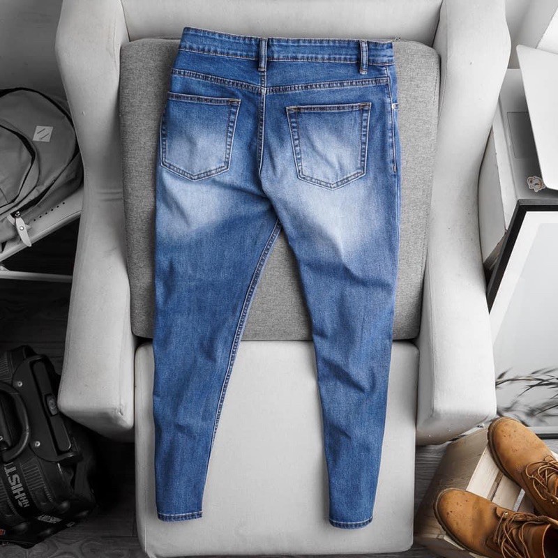 HOT TREND QUẦN JEAN NAM QUẦN BÒ NAM THỜI TRANG HÀNG MỚI VỀ  QUẦN RIN  ỐNG ÔM VNXK CAO CẤP HAIAN JEANS