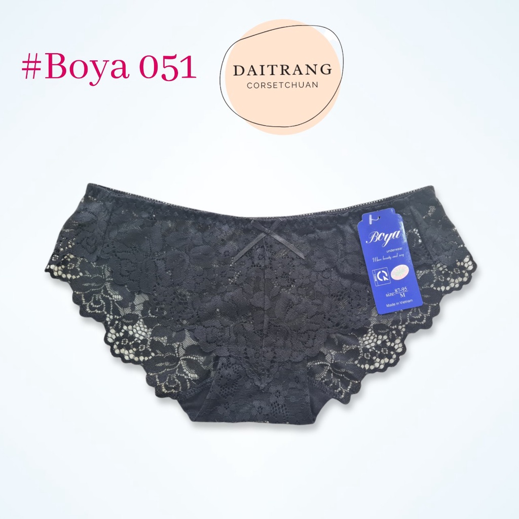 [Mã SRBACK010912 hoàn 20K xu đơn 50K] Quần lót ren nữ Boya 051 cạp thấp sexy (được chọn màu) | BigBuy360 - bigbuy360.vn
