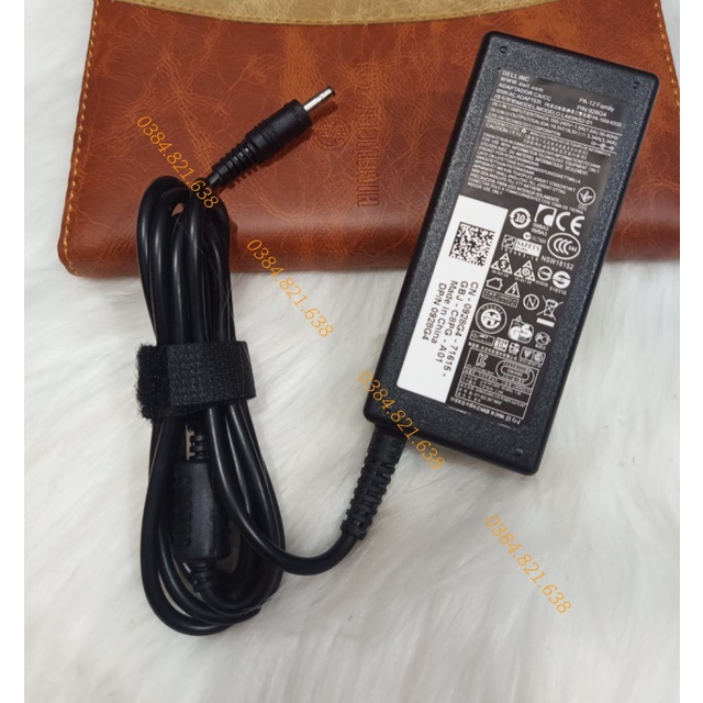 Sạc Laptop Dell 19.5V - 3.34A 65W ZIN NEW 100%, Sạc Thân Bầu / OVAL / Chữ Nhật đầu kim nhỏ/To/Khấc. Bảo hành toàn quốc
